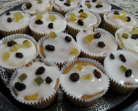 Cupcake de frutas cristalizadas