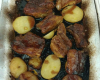 Costelinha de Porco com Molho Barbecue