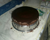 Calda de chocolate fácil para bolo