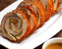 Lombo recheado com sálvia