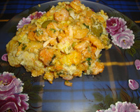 Camarão com creme de chuchu