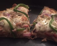 Pizza com massa de batata-doce