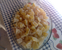 Doce de mamão cristalizado