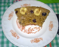 Bolo de banana com aveia/passas e nozes do Lúcio Cezar