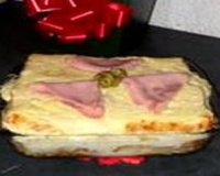 Lasanha de pão e molho branco