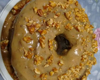 Bolo de paçoca com iogurte