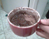Bolo de caneca de chocolate
