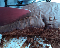Bolo de chocolate com cobertura especial