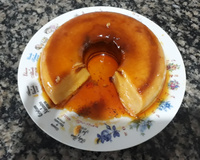 Pudim de pão no micro-ondas