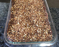 Torta de doce de leite e amendoim