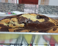 Bolo mármore de liquidificador