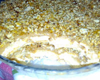 Pavê de castanha com pé-de-moleque