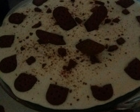 Pavê de chocolate com biscoito de maizena