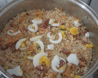 Arroz farofa divino para churrasco