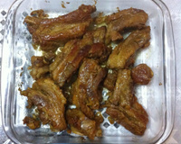 Costelinha assada na pressão