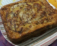 Torta de banana com aveia