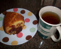 Bolo de fubá com goiabada