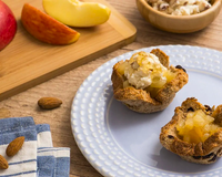 Conserva de maçã com iogurte e ricota