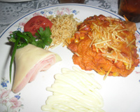 Cachorro quente deitado