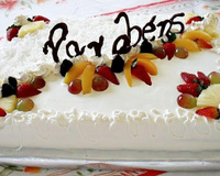 Bolo de aniversário de morango