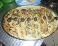 Panqueca ao molho branco