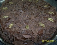 Bolo de chocolate trufado