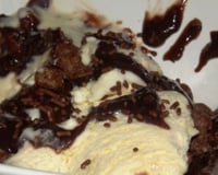 Brigadeiro com sorvete