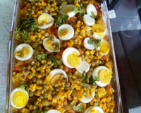 Macarrão ao forno com bacon e mussarela