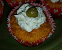 Cupcake salgado de cenoura