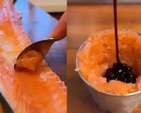 O que são as raspinhas de salmão que algumas peixaria vendem e por que você deve investir nelas