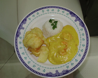 Bobó de camarão com batata baroa