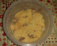 Farofa com cenoura ralada