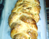 Rosca dourada com frutas cristalizadas