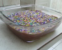 Pavê brigadeiro com pão de forma