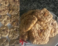 Biscoito vitaminado de aveia com chocolate ou uvas passa