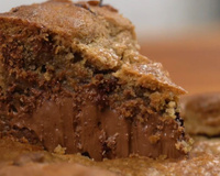 Cookie de preguiçoso: agora só faço a sobremesa na versão gigante para a família inteira, é muito mais fácil e rápido