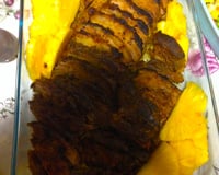 Fraldinha assada com mostarda e mel