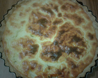 Quiche de queijo e alho poró