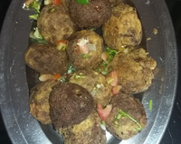 Bolinho de carne de soja com calabresa