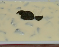 Pavê de chocolate branco com Negresco