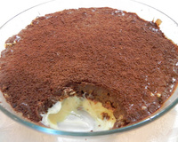 Torta de ganache com biscoito