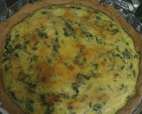 Quiche de espinafre e mussarela