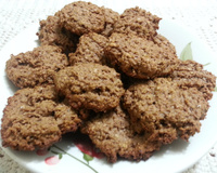 Cookies diet de aveia e chocolate