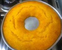 Bolo de milho sem leite com óleo de girassol