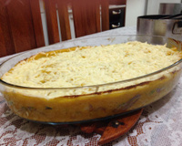 Escondidinho de carne seca e cabotiá