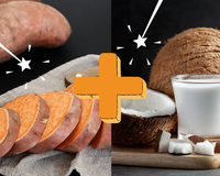 É só misturar batata doce e leite de coco e veja a mágica acontecer!