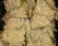 Lombo assado ao vinho com molho especial