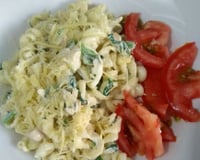 Macarrão com espinafre