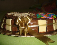 Bolo de chocolate com recheio cremoso