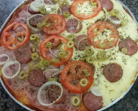Pizza de liquidificador